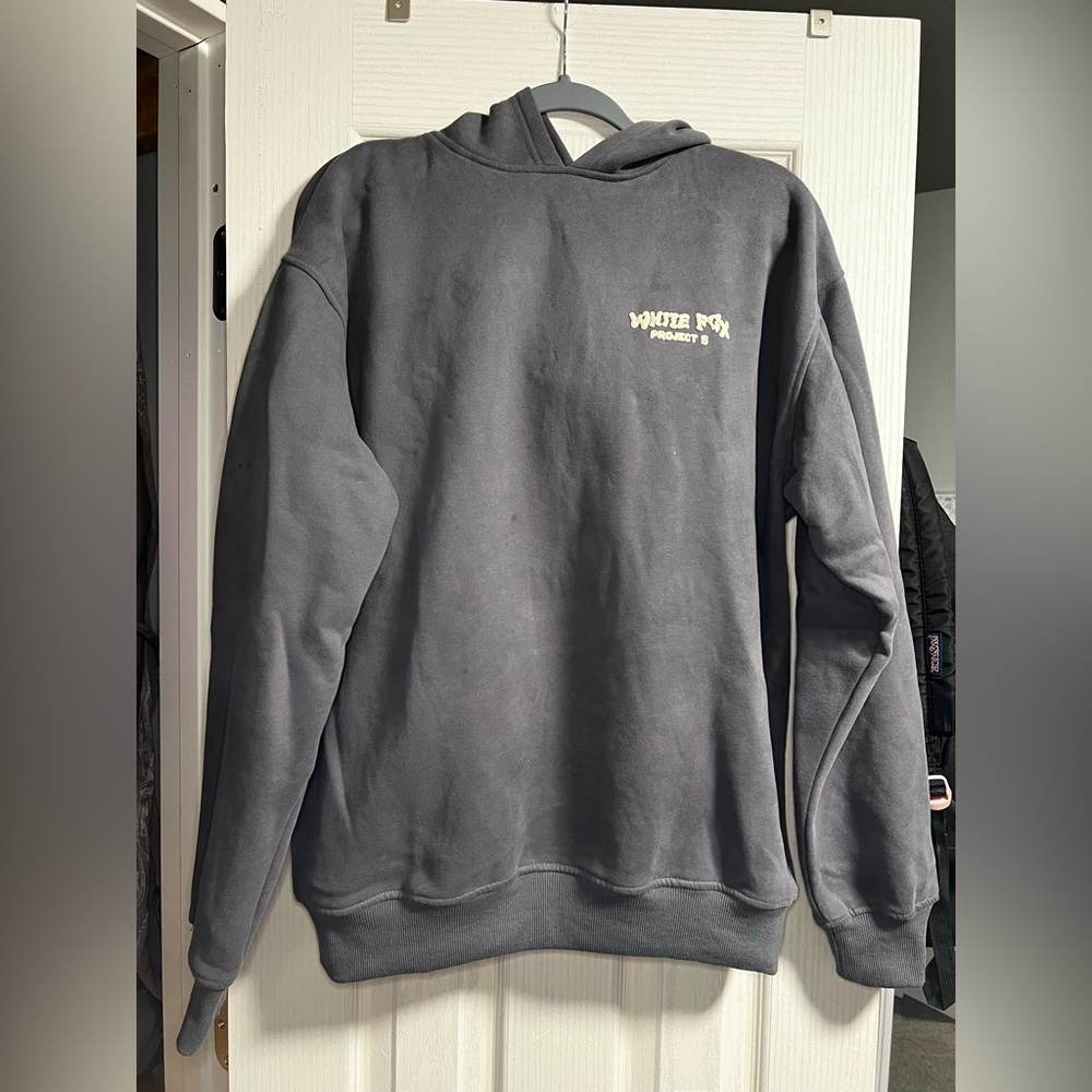 WHITE FOX GRAY HOODIE